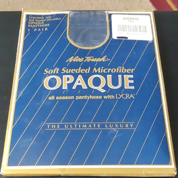 Nice Touch Blue Opaque Pantyhose - Picture 1 of 5